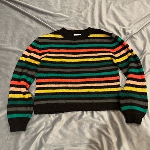 Rainbow striped sweater